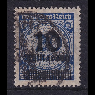 Dt. Reich Inflation Mi.-Nr. 335 APa HT gestempelt, geprüft INFLA