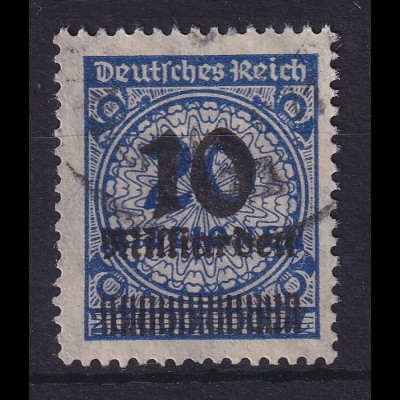 Dt. Reich Inflation Mi.-Nr. 335 AP mit PE 2 gestempelt, geprüft INFLA