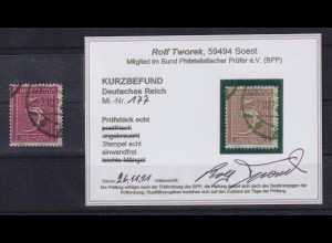 Dt. Reich Inflation, Mi.-Nr. 177 gestempelt gepr. KB TWOREK BPP
