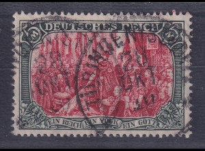 Dt. Reich 5 Mark Kriegsdruck Mi.-Nr. 97 A I a gestempelt gepr. ZENKER BPP