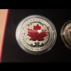 Kanada 2015 Silber-Münzen Maple Leaf: Satz 5 Nominale 1-5 Dollar PP in Kassette