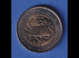Niederlande 2007 2-Euro-Sondermünze Römische Verträge bankfr. unzirk. 