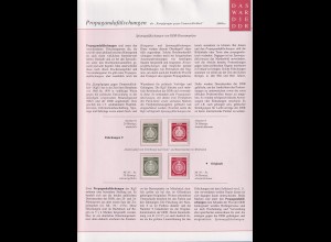 DDR Propagandafälschungen Dienstmarken 20 und 24 Pfg, gez. L11 ** gepr. Schlegel