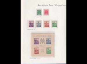 Sammlung LEIPZIGER MESSE mit allen Ausgaben DR, SBZ, DDR von 1940-1990 **
