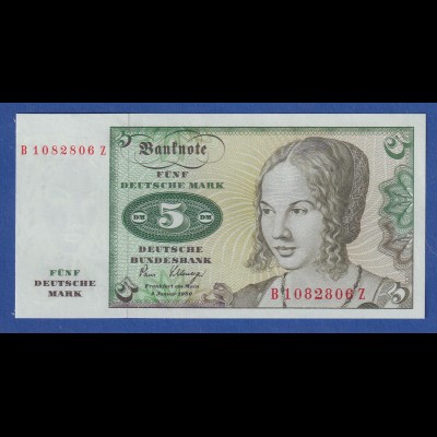 Banknote Deutschland 5 DEUTSCHE MARK Serie 1980 bankfrisch
