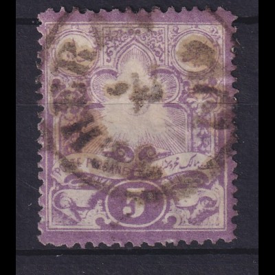 Persien 1881 Freimarke Sonne Mi.-Nr. 37 gestempelt