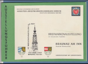 Österreich Briefmarkenausstellung Braunau am Inn 1260-1960, Ausstellungsführer 