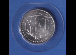 Bundesrepublik Silbermünze 20 Euro Hansestadt Rostock 2018 