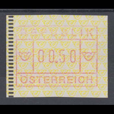Österreich 1988 2. FRAMA-ATM Ausgabe Posthörner, Mi.-Nr. 2 **