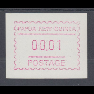 Papua Neuguinea 1991 2. FRAMA-ATM mit Inschrift POSTAGE, glatt, Mi.-Nr. 2w **