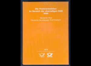 DDR Jahrbuch der Postwertzeichen der Deutschen Post 1990 mit kpl. Jahrgang **