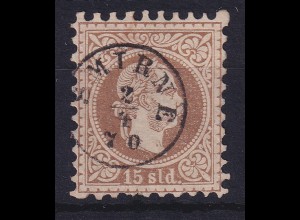 Österreich Post in der Levante Franz Joseph Mi.-Nr. 5 I a mit Fingerhut-O SMIRNE