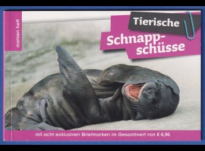 Österreich 2014 Markenheftchen Tierische Schnappschüsse mit 8 Briefmarken