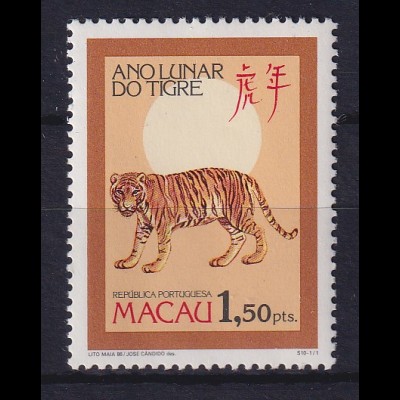 Macau 1986 Jahr des Tigers Mi.-Nr. 550 A postfrisch **