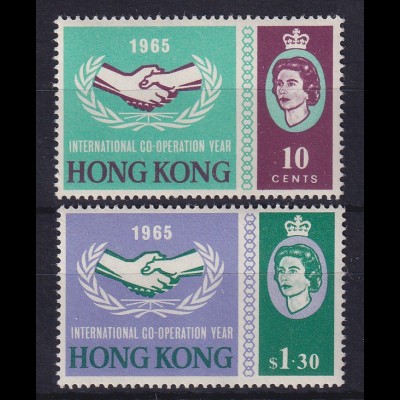 Honkong 1965 Internationale Zusammenarbeit Mi.-Nr. 216-217 postfrisch **