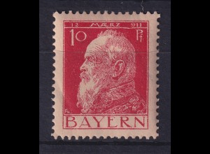 Bayern Luitpold 10 Pfg. Mi.-Nr. 78 I PF I 911 statt 1911 ungebraucht *