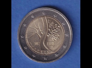 Estland 2017 2-Euro-Sondermünze Unabhängigkeit bankfr. unzirk. 
