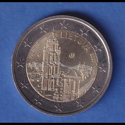 Litauen 2017 2-Euro-Sondermünze Vilnius bankfr. unzirk. 