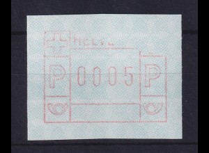 Schweiz FRAMA-ATM Mi-Nr. 3.3b Teildruck mit Druckausfall oben rechts schräg **