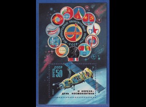 Sowjetunion 1983 Tag der Kosmonauten Mi.-Nr. Block 164 **