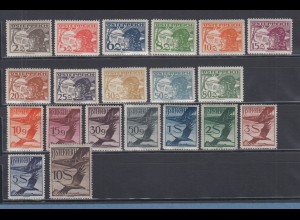 Österreich 1925-30 Flugpostmarken Mi.-Nr. 468-87 Satz kpl. postfrisch **
