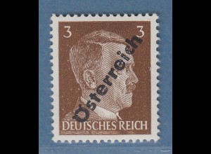 Österreich 1945 Aushilfsausgabe 3Pf. Mi.-Nr. IVb ** geprüft