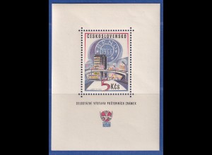 Tschechoslowakei 1966 Briefmarkenausstellung Brno Mi.-Nr. Block 25 postfrisch **