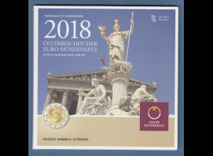 Österreich / Austria EURO-Kursmünzensatz Jahrgang 2018 bankfrisch im Blister
