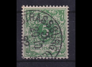 Dt. Reich 5 Pfennig Krone/Adler Mi.-Nr. 46 c y, gestempelt, geprüft BPP