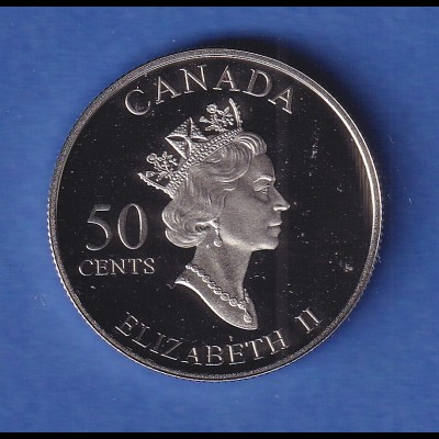 Silbermünze Kanada 2003 Golden Daffodil 50 Cent 9,3g Ag925 PP in Kapsel