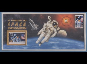 USA 1994 Weltraumbrief mit posfrischer 9,95 $, diese befördert mit Space Shuttle