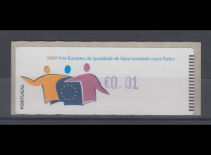 Portugal ATM Chancen 2007 ATM ohne AZUL, Druck violett, Mi.-Nr. 61.1f
