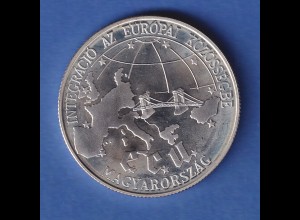 Ungarn 1993 Silbermünze Ungarn in Europa 500 Forint 31,46g Ag925 PP