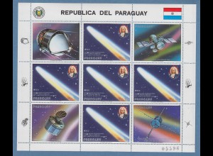 Paraguay 1986 Halleyscher Komet Mi.-Nr. 3974 5x im Kleinbogen **