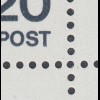 Bund 1974 Expressionisten Mi.-Nr. 823 ER-Viererbl. mit Plattenfehler längeres T 