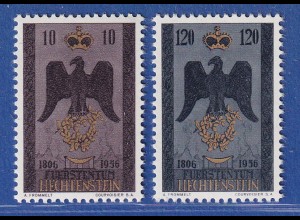 Liechtenstein 1956 Souveränes Fürstentum Mi.-Nr. 346-47 kpl. Satz ** 