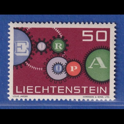 Liechtenstein 1961 Europa Zahnräder Mi.-Nr. 414 **