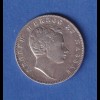 Nassau Silbermünze 1/2 Gulden Herzog Adolph 1844