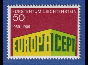 Liechtenstein 1969 Europa und CEPT in Tempelform Mi.-Nr. 507 **