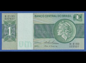Brasilien 1972 Banknote 1 Cruzeiro bankfrisch, unzirkuliert.