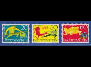 Liechtenstein 1969 Sagen Der geprellte Teufel Mi.-Nr.518-20 kpl. Satz **