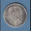 Deutsches Kaiserreich Silber-Kursmünze 1Mark 1873 A Top-Erhaltung ! vz-stg