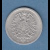 Deutsches Kaiserreich Silber-Kursmünze 50 Pfennig 1875 J sehr schön 