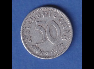 Deutsches Reich Kursmünze 50 Reichspfennig 1935 G