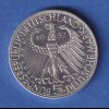  5DM Silber-Gedenkmünze 1957 Joseph Freiherr v. Eichendorff STEMPELGLANZ