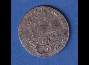 Österreich - Habsburg Silbermünze, 20 Kreuzer Franz II. 1804 G