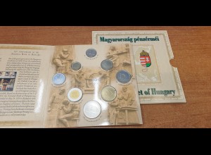 Ungarn 1999 Kursmünzensatz im offiziellen Folder